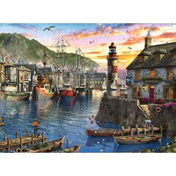 Ravensburger (15045) - "Sunrise at the Port" - 500 piezas