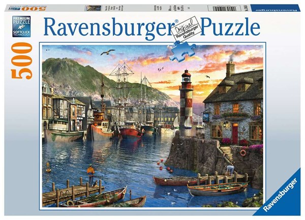 Ravensburger (15045) - "Sunrise at the Port" - 500 piezas