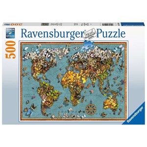 Ravensburger (15043) - "World of Butterflies" - 500 piezas