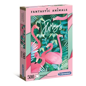 Clementoni (35067) - "Flamingos" - 500 piezas