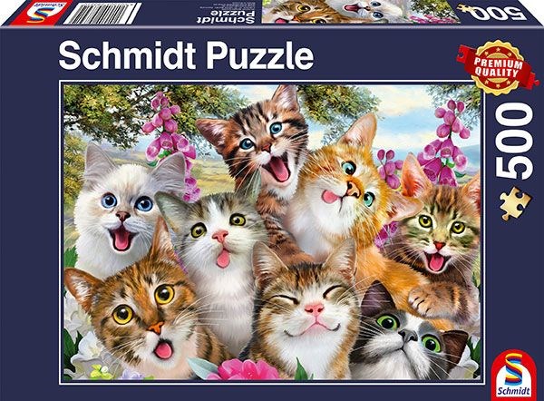 Schmidt Spiele (58391) - "Cat Selfie" - 500 piezas