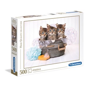 Clementoni (35065) - "Kittens and Soap" - 500 piezas