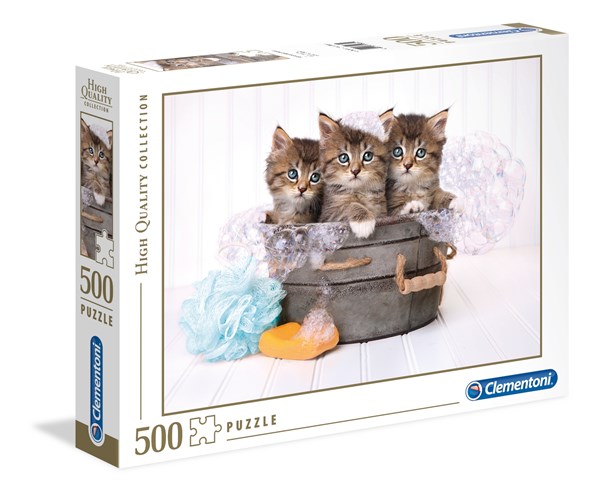 Clementoni (35065) - "Kittens and Soap" - 500 piezas