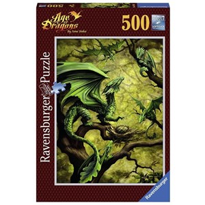Ravensburger (14789) - Ann Stookey: "Forest Dragon" - 500 piezas