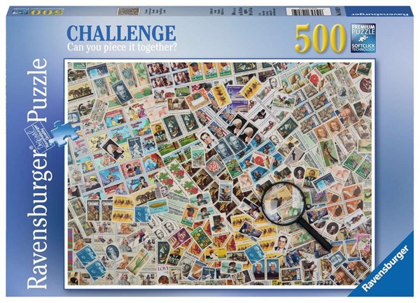 Ravensburger (14805) - "Stamps Challenge" - 500 piezas