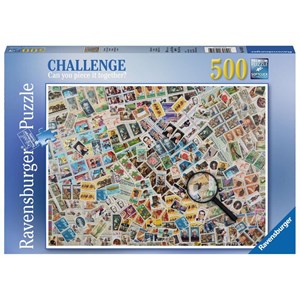 Ravensburger (14805) - "Stamps Challenge" - 500 piezas