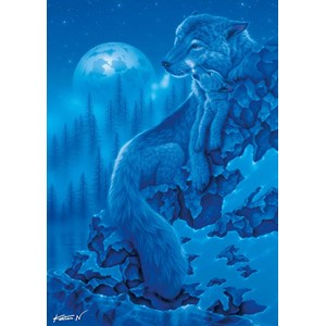 Ravensburger (19119) - "Midnight Wolves" - 1000 piezas