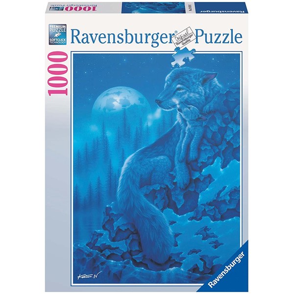 Ravensburger (19119) - "Midnight Wolves" - 1000 piezas