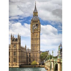 Ravensburger (16009) - "Funny cat on Big Ben" - 1500 piezas