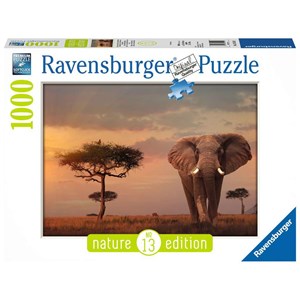 Ravensburger (15159) - "Elefant in Masai Mara Nationalpark" - 1000 piezas