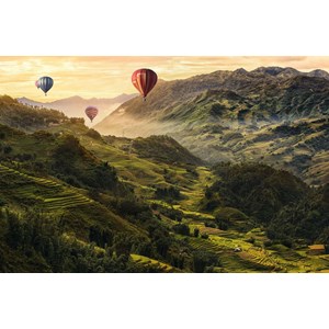 Ravensburger (17076) - "Rice terraces in Asia" - 3000 piezas