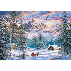 Castorland (C-104680) - "Christmas in the mountains" - 1000 piezas