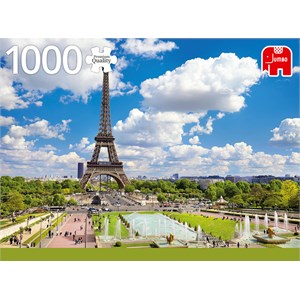 Jumbo (18847) - "Eiffel Tower in Summer, Paris" - 1000 piezas
