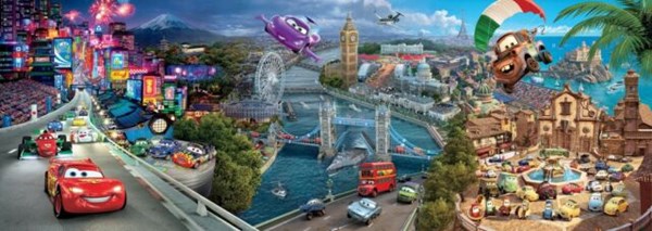 Clementoni (97076) - "Cars" - 1000 piezas