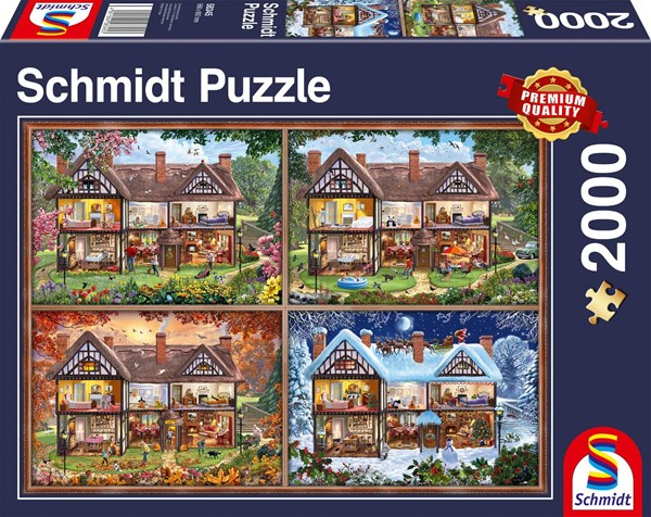 Schmidt Spiele (58345) - "House of Four Seasons" - 2000 piezas