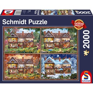 Schmidt Spiele (58345) - "House of Four Seasons" - 2000 piezas