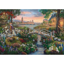 Schmidt Spiele (59489) - Thomas Kinkade: "101 Dalmatians" - 1000 piezas