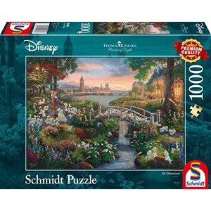 Schmidt Spiele (59489) - Thomas Kinkade: "101 Dalmatians" - 1000 piezas