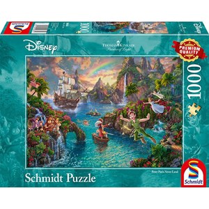 Schmidt Spiele (59635) - Thomas Kinkade: "Peter Pan" - 1000 piezas