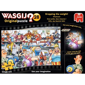 Jumbo (19156) - "Wasgij Original 28, Dropping the Weight" - 1000 piezas