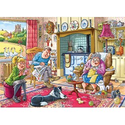 Jumbo (19175) - "Wasgij Mystery 17, Catching A Break" - 1000 piezas