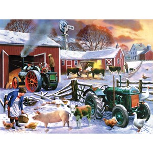 SunsOut (13820) - Kevin Walsh: "Wintertime Farm" - 1000 piezas