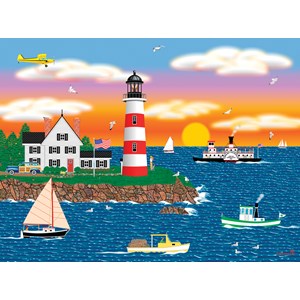 SunsOut (22619) - Mark Frost: "Triangle Point Lighthouse" - 1000 piezas