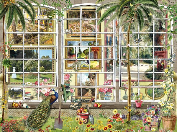 SunsOut (27250) - Barbara Behr: "Gardens in Art" - 1000 piezas