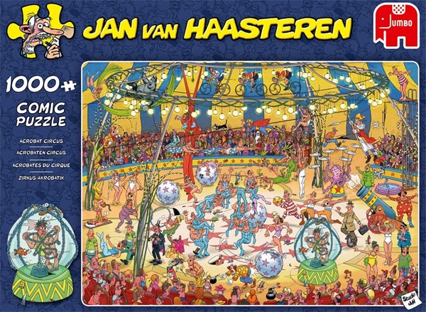 Jumbo (19089) - Jan van Haasteren: "Acrobat Circus" - 1000 piezas