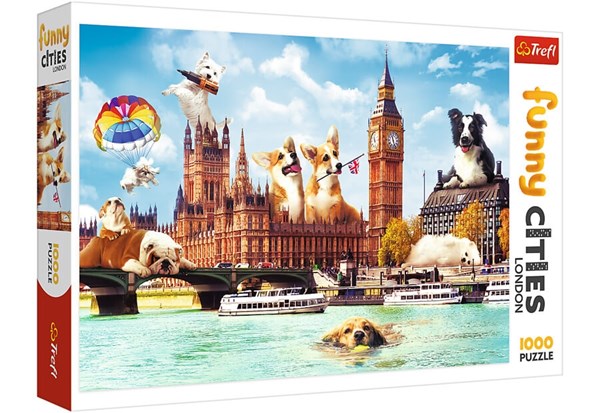 Trefl (10596) - "Dogs in London" - 1000 piezas