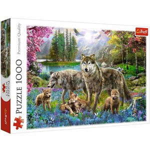Trefl (10558) - "Wolf Family" - 1000 piezas