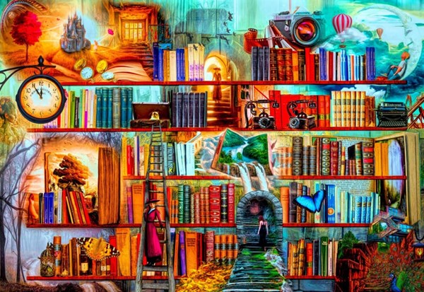 Bluebird Puzzle (70280) - "Mystery Writers" - 1500 piezas