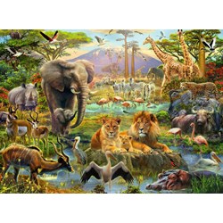 Ravensburger (12891) - "Animals of the Savanna" - 200 piezas