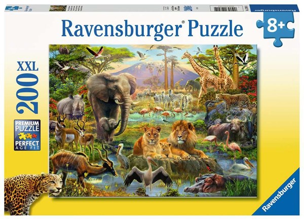 Ravensburger (12891) - "Animals of the Savanna" - 200 piezas