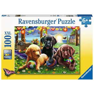 Ravensburger (12886) - "Puppy Picnic" - 100 piezas