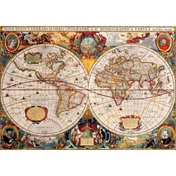 Bluebird Puzzle (70246) - "Antique World Map" - 1000 piezas
