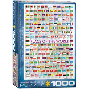 Eurographics (6000-0128) - "Flags of the World" - 1000 piezas