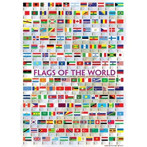 Eurographics (6000-0128) - "Flags of the World" - 1000 piezas