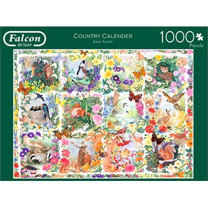 Falcon (11190) - "Country Calendar" - 1000 piezas