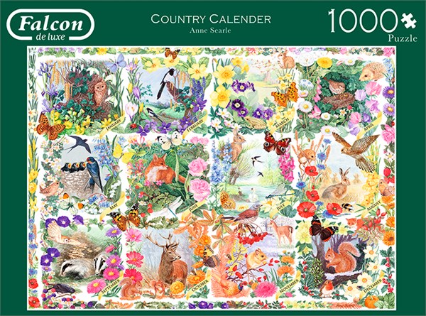 Falcon (11190) - "Country Calendar" - 1000 piezas