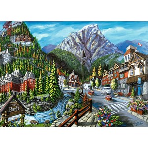 Ravensburger (16481) - "Welcome to Banff" - 1000 piezas
