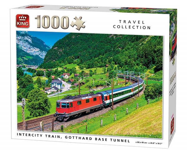 King International (05716) - "Intercity Train, Gotthard Base Tunnel" - 1000 piezas