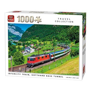 King International (05716) - "Intercity Train, Gotthard Base Tunnel" - 1000 piezas