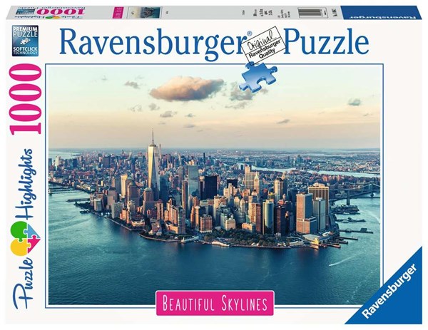 Ravensburger (14086) - "Beautiful Skylines, New York" - 1000 piezas