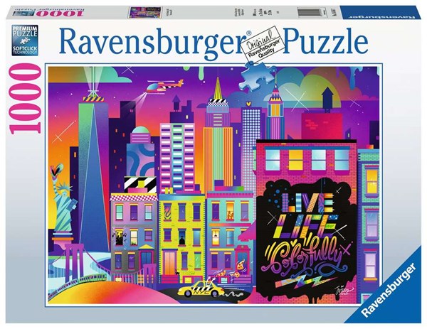 Ravensburger (16454) - "Live Life Colorfully, NYC" - 1000 piezas