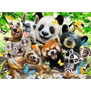 Ravensburger (12893) - "Wildlife Selfie" - 300 piezas