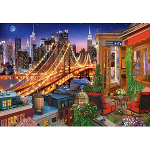 Castorland (C-104598) - "Brooklyn Bridge Lights" - 1000 piezas