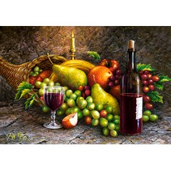 Castorland (C-104604) - "Fruit and Wine" - 1000 piezas