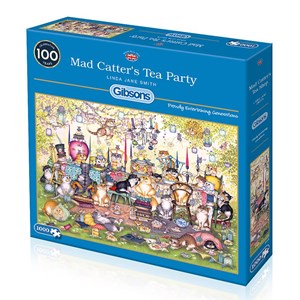 Gibsons (G6259) - Linda Jane Smith: "Mad Catter's Tea Party" - 1000 piezas