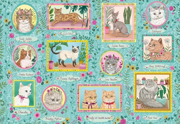 Gibsons (G6603) - Pimlada Phuapradit: "Famous Felines" - 1000 piezas